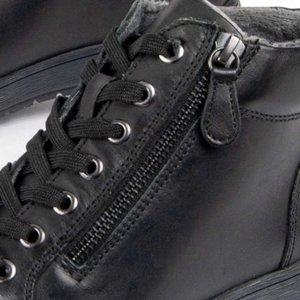 Casual leather ankle boot for women. Butterfly bottiline 99461