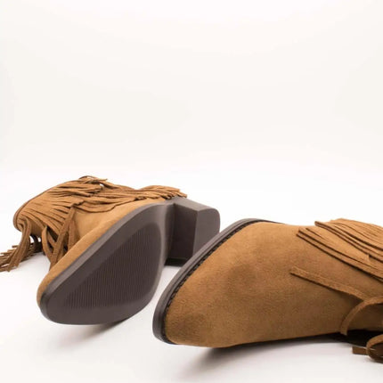 Carmela ankle boot 164395-03 camel suede for women