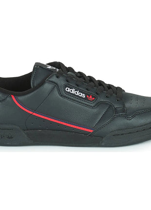 Adidas continental 80 vegan - low-top sneakers for women and men in black - black adidas sneakers for walking and daily use for adults and juniors PlatiNum