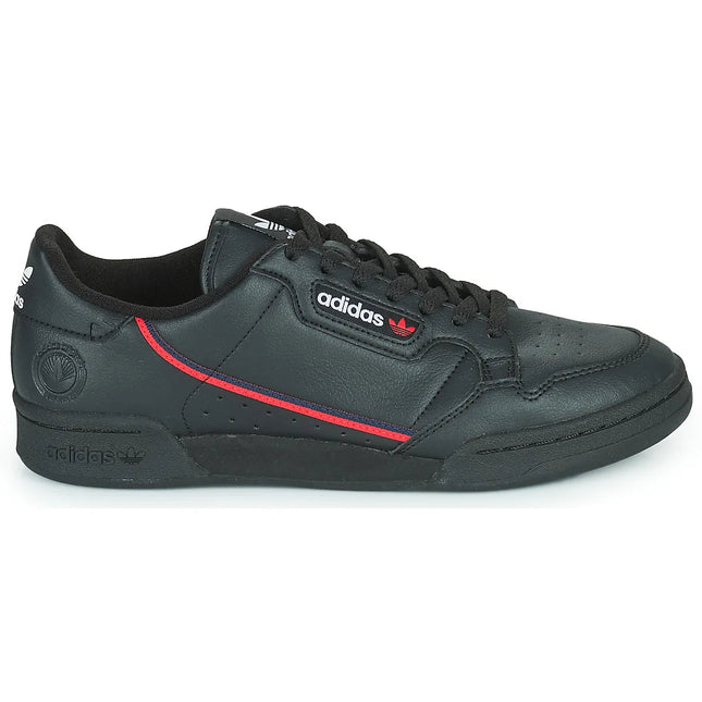 Adidas continental 80 vegan - low-top sneakers for women and men in black - black adidas sneakers for walking and daily use for adults and juniors PlatiNum