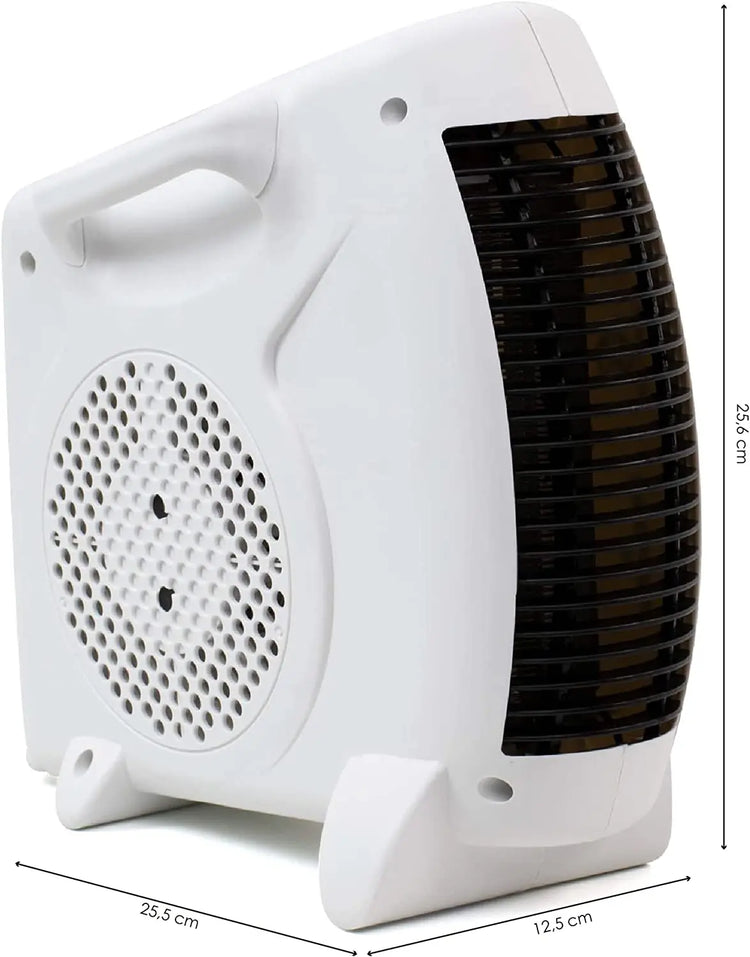 Compact Instant Heat YANISTA Bathroom Heater - Portable Electric Heater with Adjustable Thermostat, 1000W/2000W Dual Power, Ideal for Quick Heating in Any Room, Low Consumption Electric Radiator with Fan Function