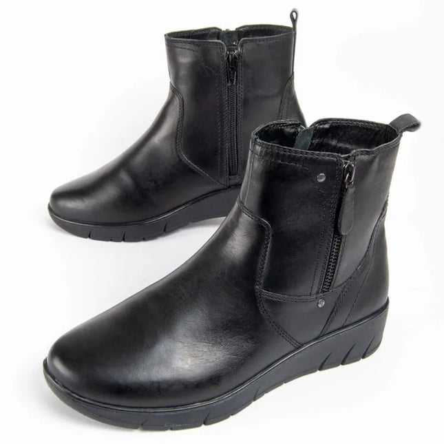 Casual leather ankle boot for women. Butterfly bottilina3 99469