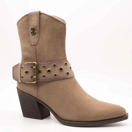 Carmela ankle boot 164132-02 taupe suede for women