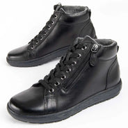 Casual leather ankle boot for women. Butterfly bottiline 99461