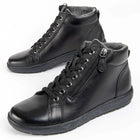 Casual leather ankle boot for women. Butterfly bottiline 99461