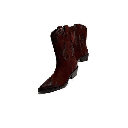 Women's heeled boots mustang 55973 moka