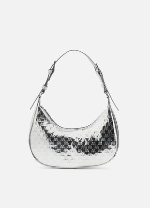 Borsa a tracolla piccola Misako Misra con manico regolabile e stampa monogramma Borse da donna