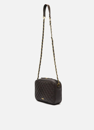 Borsa a tracolla imbottita Misako Cacao Borse da donna