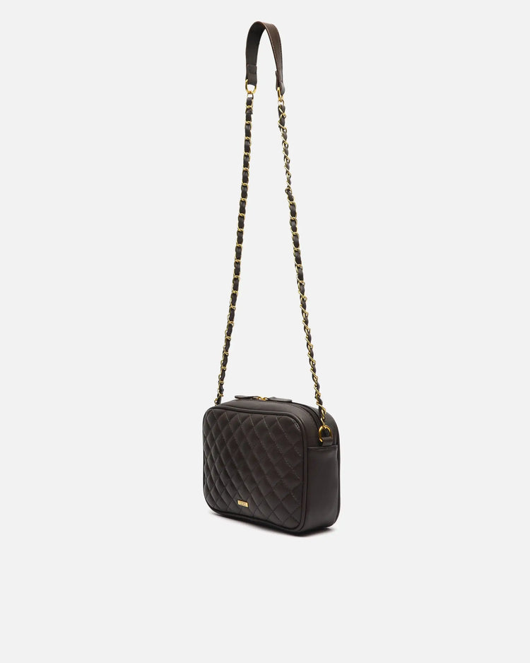 Borsa a tracolla imbottita Misako Cacao Borse da donna