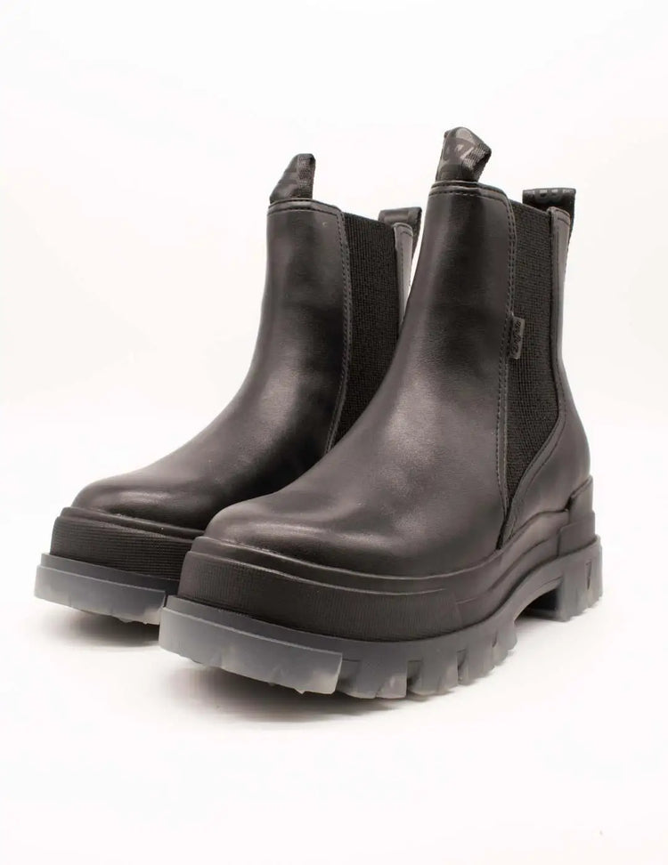 Women's buffalo aspha chelsea mid black boot