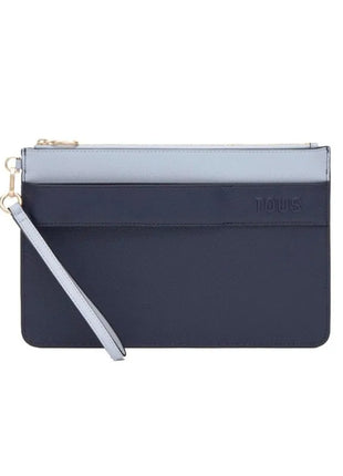 Borsa Tous Audree Saffiano blu e grigia 2002360933