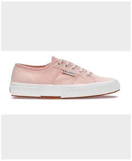 Superga Pink Sneakers for Women, canvas sports shoes made of strong breathable cotton with natural vulcanized rubber sole, ideal for casual use and outdoor activities. PlatiNum