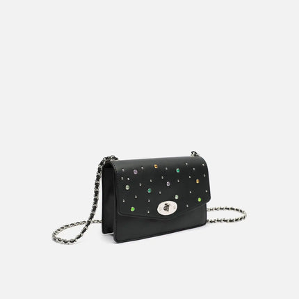 Borsa da festa Gici con borchie colorate