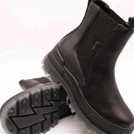 Women's buffalo aspha chelsea mid black boot