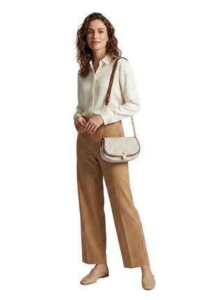 Michael Kors-Borsa a tracolla media Mila da donna con logo 35T5GIMM8B
