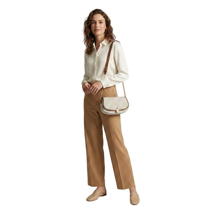 Michael Kors-Borsa a tracolla media Mila da donna con logo 35T5GIMM8B