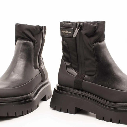 Pepe jeans ankle boot pls50528-999 black for women