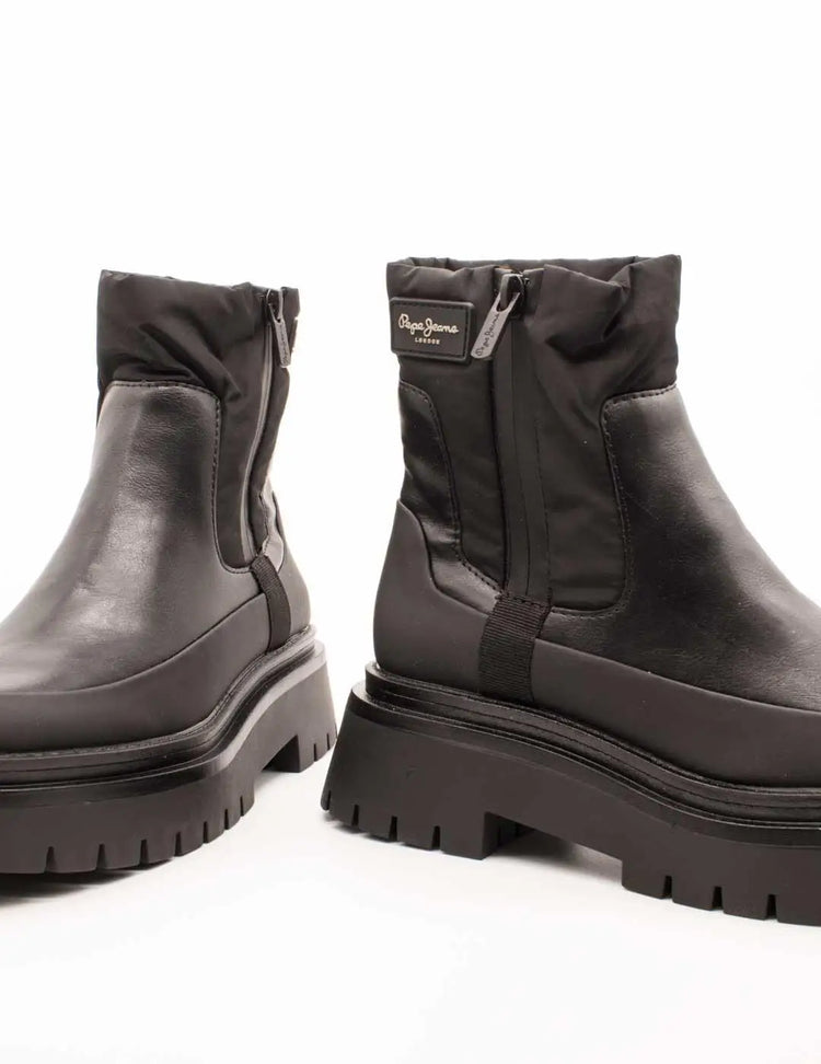 Pepe jeans ankle boot pls50528-999 black for women