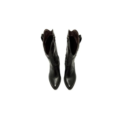 Mustang women's heeled boots 55973 black