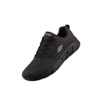 Skechers 117715 Women's Sneakers in Black - Comfortable and lightweight with ergonomic fit for all-day wear, perfect for casual outings or gym use, ensuring maximum comfort and style. PlatiNum