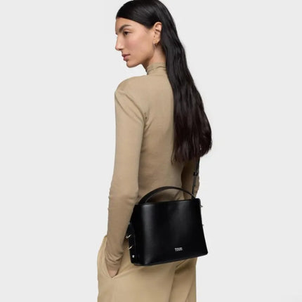 Borsa a Spalla Tous 2002378751 con Borchie di Gioielleria Nere