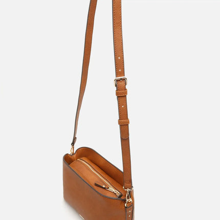 Borsa a tracolla piccola Misako Engri con dettagli metallici Money Pocket