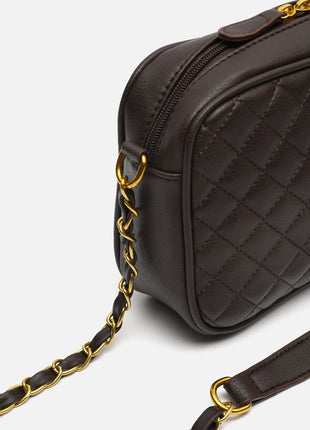 Borsa a tracolla imbottita Misako Cacao Borse da donna