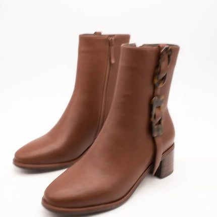 Noa harmon ankle boot 010048-0050 solene brown for women