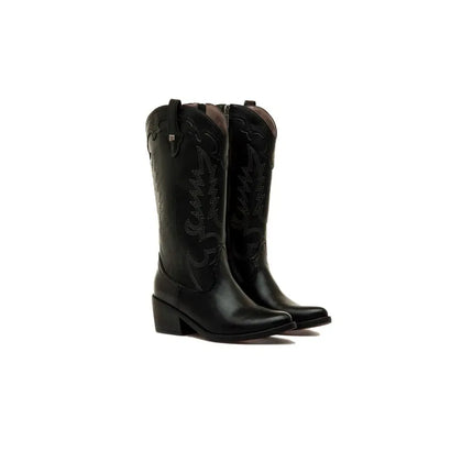 Mustang women's heeled boots 55973 black