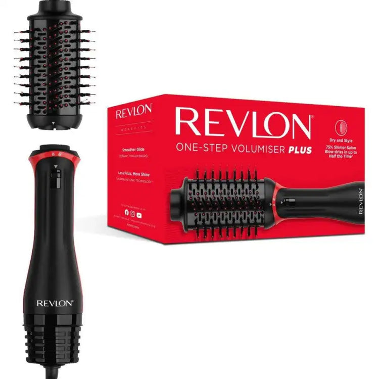 Revlon One-Step Detachable Hair Dryer and Volumizer RVDR5298E, with titanium ceramic coating, nylon bristles, ionic technology, 4 heat settings, reduces frizz, ergonomic handle for better styling control, perfect for all hair
