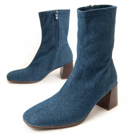 Heeled ankle boot for women. Montevita goodwill4 94638