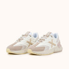 Munich Avant WMN Women's Sneakers - Retro style with mixed leather and mesh, cushioned insole, and durable rubber sole for urban comfort, perfect for casual or sporty looks. Ideal comfortable women's shoes for walking. PlatiNum
