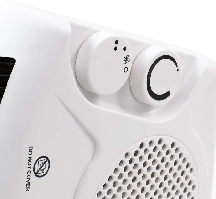 Compact Instant Heat YANISTA Bathroom Heater - Portable Electric Heater with Adjustable Thermostat, 1000W/2000W Dual Power, Ideal for Quick Heating in Any Room, Low Consumption Electric Radiator with Fan Function