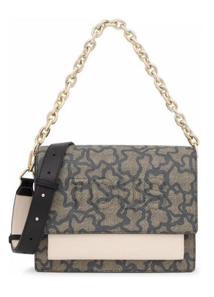 Borsa a tracolla Tous Medium Audree Chain Black Kaos Icon 2001799559
