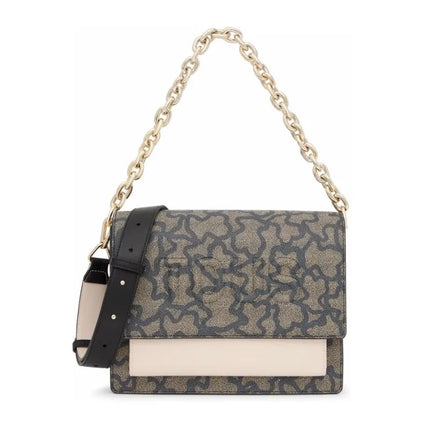 Borsa a tracolla Tous Medium Audree Chain Black Kaos Icon 2001799559