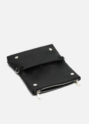 Borsa a spalla Misako Maco con patta e dettagli metallizzati - Borse da donna