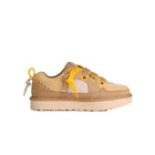 UGG W Lo Lowmel Biarritz Women's Beige Sneakers, comfortable casual footwear with a breathable design, perfect for autumn and spring, ideal for walking and outdoor activities. PlatiNum