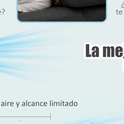 Artree | Ventilatore Silenzioso da Terra. Potente 60W. Oscillazione omnidirezionale a 120º. Ventilazione turbo con 3 velocità e portatile. Ventilatore a basso consumo energetico.