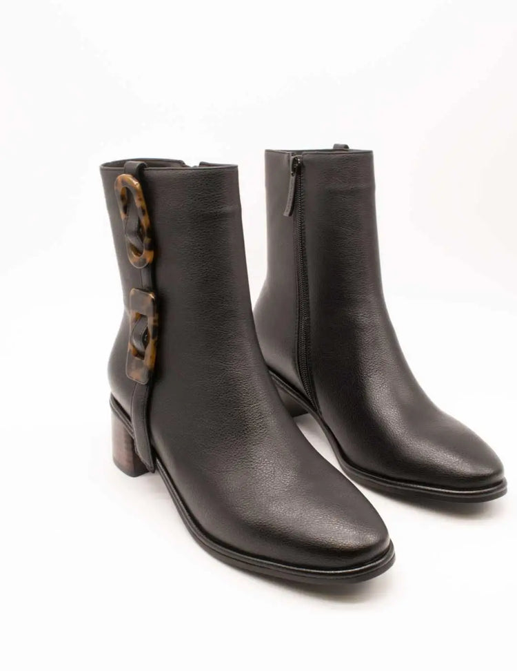 Noa harmon ankle boot 010048-0006 solene black for women