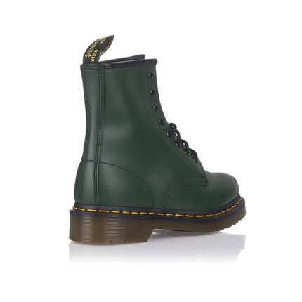 Women's flat boots dr. martens smooth 1460 green