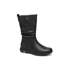 Women's flat boots nature shoes n158 black