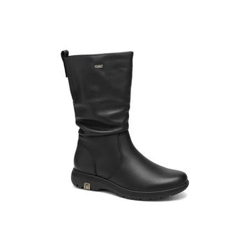 Women's flat boots nature shoes n158 black