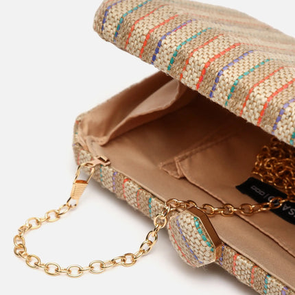 Borsa da festa piccola effetto rafia Nina Raffia / Beach Misako