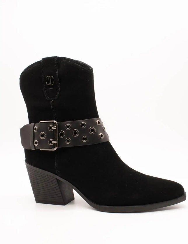 Carmela ankle boot 164132-03 black suede for women