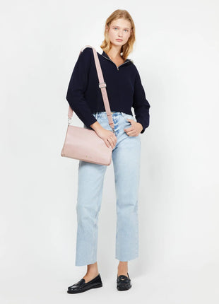Borsa a spalla Misako Nesqui-1 con patta e dettagli metallizzati ED. Borse da donna