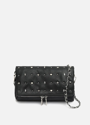 Borsa a spalla Misako Maco con patta e dettagli metallizzati - Borse da donna