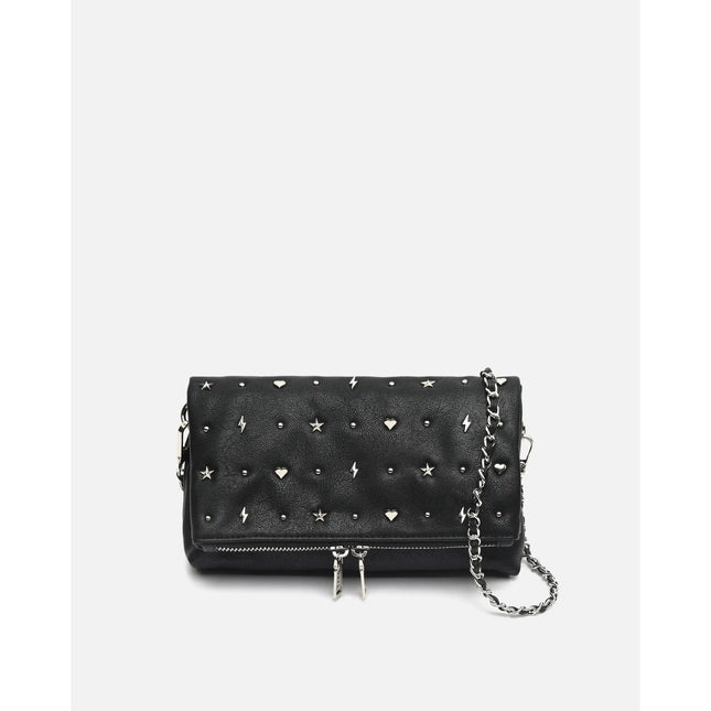 Borsa a spalla Misako Maco con patta e dettagli metallizzati - Borse da donna