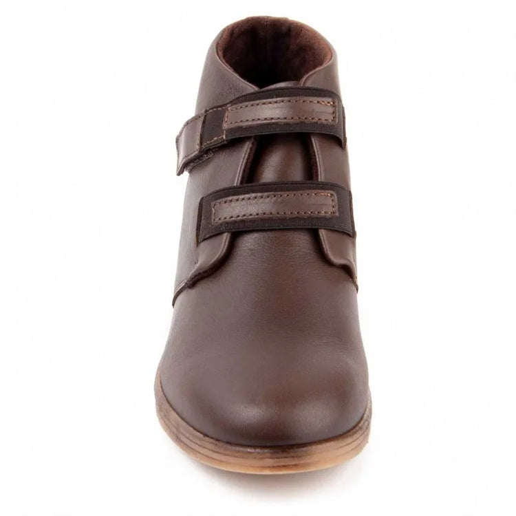 Leather ankle boot with wedge for women. Purapiel akilav2 104909