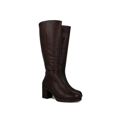 Porronet 4782 women's mocha heeled boots