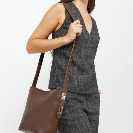 Borsa a tracolla Misako Adem con manico regolabile Borse da donna